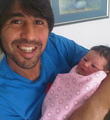 FOTO! Tudi Marcos Baghdatis je postal očka!