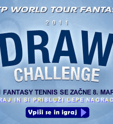 FANTASY TENNIS: Postavi žreb in si priigraj lepe nagrade!