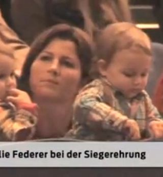 VIDEO! Dvojčici Federer gledali očka v živo!