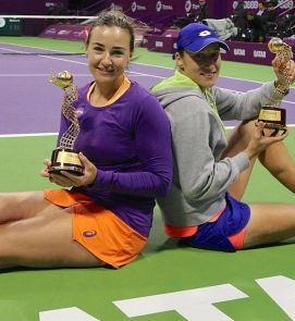 Katarina Srebotnik in Abigail Spears veliki zmagovalki dvojic WTA turnirja v Dohi !