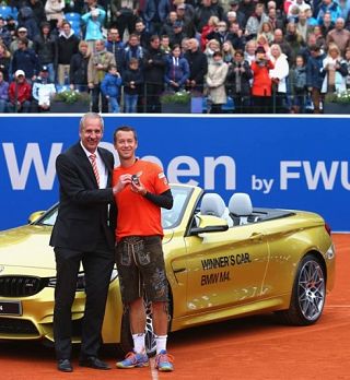 Kohlschreiber po dramatičnem finalu tretjič osvojil München