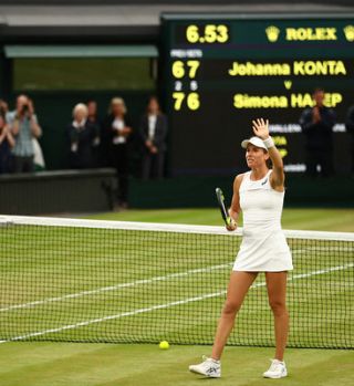 Konta prva Britanka v polfinalu Wimbledona po letu 1978, Pliškova nova številka 1