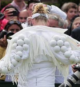 FOTO! Teniška Lady Gaga je držala besedo!