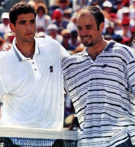 VIDEO! Kako sta se spopadla Pete Sampras in Andre Agassi v finalu Miamija leta 1994 in 1995!