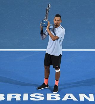 Nick Kyrgios slavil v domačem Brisbanu