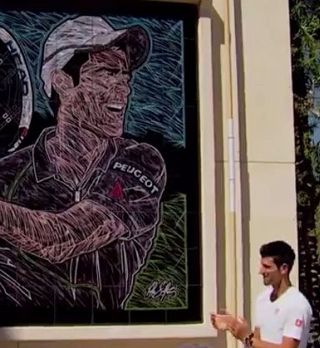 VIDEO! Novak Djokovič odkril mural v Indian Wellsu!