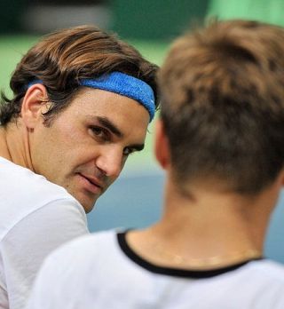 FOTO! Roger Federer se že veselo pripravlja za nastop v Davisovem pokalu!