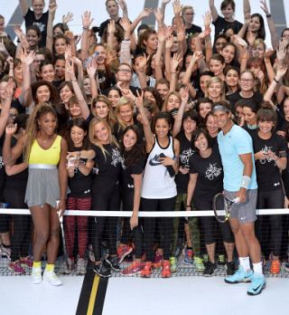 FOTO! Rafael Nadal in Serena Williams igrala tenis v bazenu!