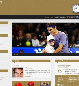 Roger Federer obnovil svojo spletno stran!