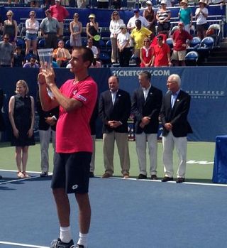 Lukaš Rosol v finalu Winston-Salema ubranil dve zaključni točki poljski 'raketi' Janowiczu!