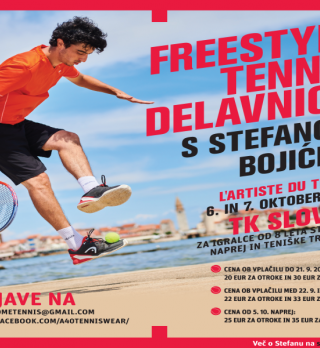 Freestyle tenis delavnica s Stefanom Bojićem