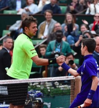 Wawrinka rekrutiral pobiralca žog in ostal ogret