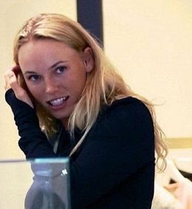 To je izraz Caroline Wozniacki, ki so jo prijatelji ujeli na laži