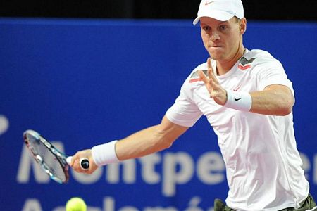 Tomas Berdych v finalu Montpellierja zlomil domačina Gaela Monfilsa!