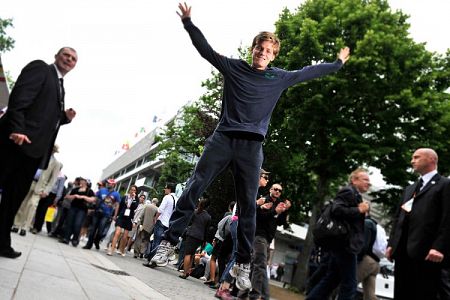 Srečni poraženec David Goffin, finalist OP Ljubljane 2010, se bo pomeril z Rogerjem Federerjem!