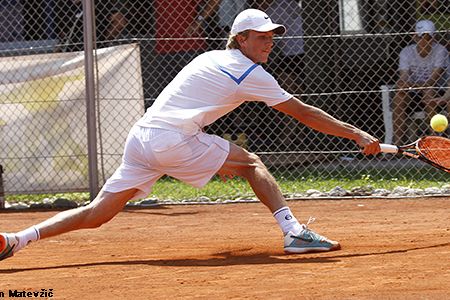 David Goršič kot kvalifikant nato izpadel v 2. krogu Futuresa v Devinu