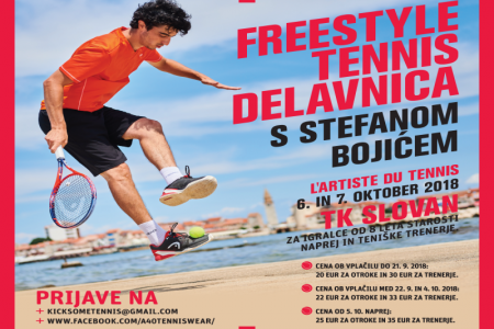 Freestyle tenis delavnica s Stefanom Bojićem